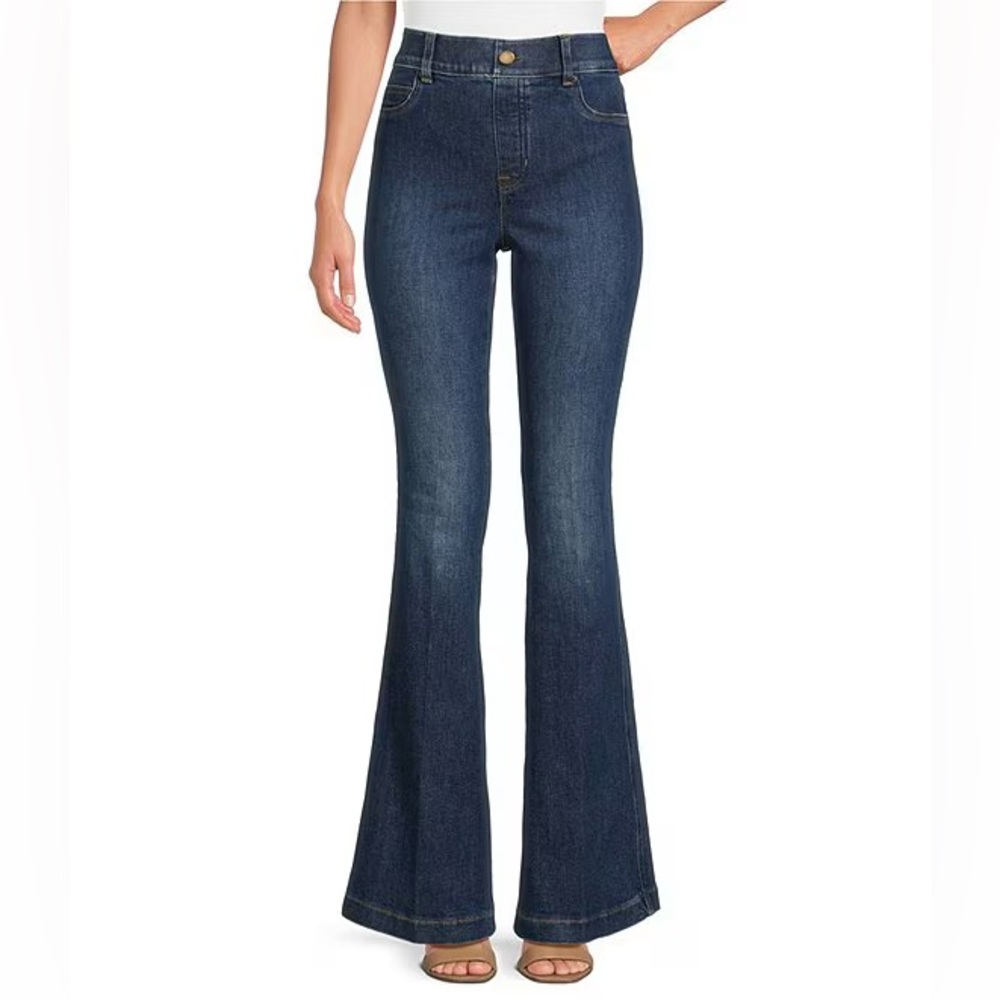 SPANX EveryWear Flare Jeans Blue Size 8